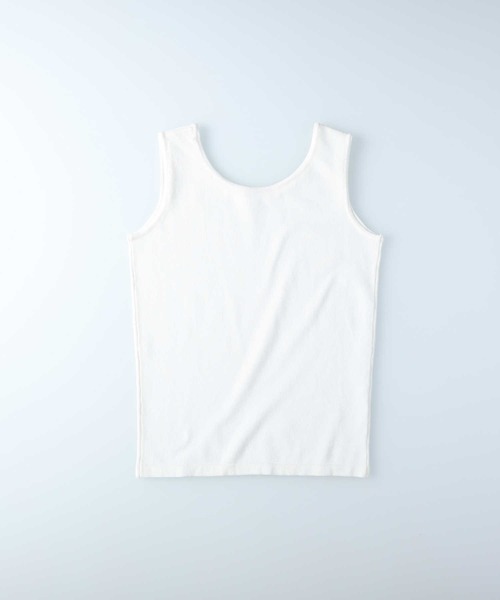 HONEYSUCKLE ROSE（ハニーサックルローズ）の「【HONEYSUCKLE ROSE】無地タンクトップ（タンクトップ・レディース・ホワイト/ベージュ/ブラック・M/L）」の5枚目の写真