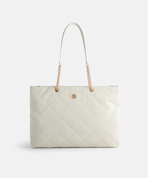 METROCITY(メトロシティ)の「(オンライン専用) ラルゴバッグ(Largo Bag) ダイヤ キルティング XL ホーボーバッグ(トートバッグ・レディース・ブラック/アイボリー・FREE)」の14枚目の写真