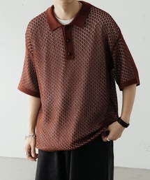 epnok | メッシュニットルーズポロシャツ(ポロシャツ)