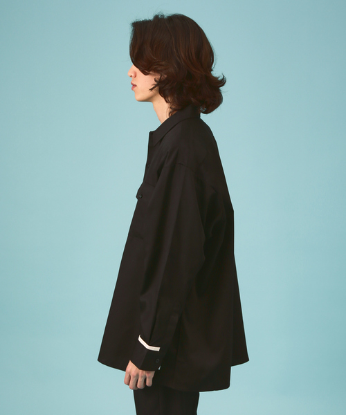 ABAHOUSE(アバハウス)の「【Dickies/ディッキーズ 】オーバーサイズ 無地 ワンポイントロゴ / ロングスリーブ WIDE WORK SHIRT 18454300 T(シャツ/ブラウス・メンズ・ブラック/グリーン系その他/オレンジ/ピンク・M/XL/L/S)」の7枚目の写真