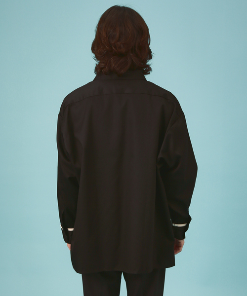 ABAHOUSE(アバハウス)の「【Dickies/ディッキーズ 】オーバーサイズ 無地 ワンポイントロゴ / ロングスリーブ WIDE WORK SHIRT 18454300 T(シャツ/ブラウス・メンズ・ブラック/グリーン系その他/オレンジ/ピンク・M/XL/L/S)」の8枚目の写真