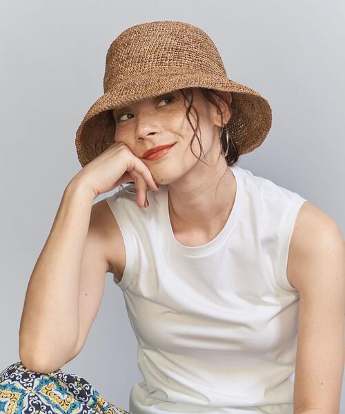 BEAUTY&YOUTH UNITED ARROWS(ビューティーアンドユースユナイテッドアローズ)の「ラフィア ハット(ハット・レディース・ブラウン/ナチュラル/グレー・FREE)」の2枚目の写真