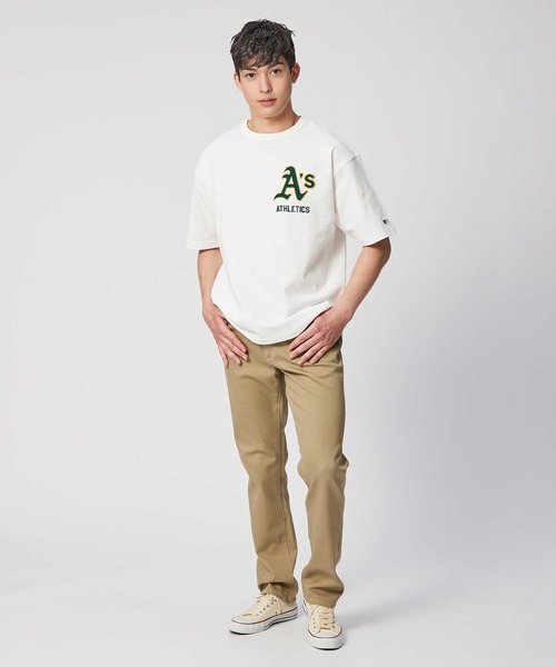 Right-on（ライトオン）の「【MLB】チームプリントＴシャツ（Tシャツ/カットソー・メンズ・ブラック/オフホワイト/グレー・M/L/XL/S）」の4枚目の写真