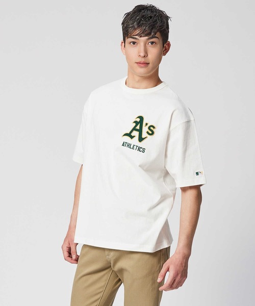 Right-on（ライトオン）の「【MLB】チームプリントＴシャツ（Tシャツ/カットソー・メンズ・ブラック/オフホワイト/グレー・M/L/XL/S）」の5枚目の写真