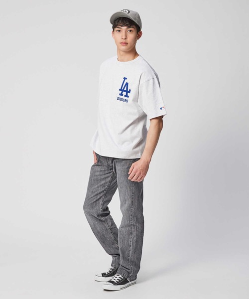 Right-on（ライトオン）の「【MLB】チームプリントＴシャツ（Tシャツ/カットソー・メンズ・ブラック/オフホワイト/グレー・M/L/XL/S）」の6枚目の写真