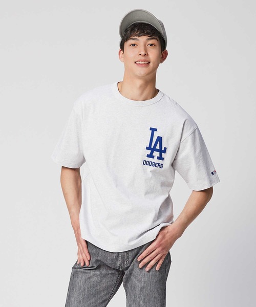 Right-on（ライトオン）の「【MLB】チームプリントＴシャツ（Tシャツ/カットソー・メンズ・ブラック/オフホワイト/グレー・M/L/XL/S）」の7枚目の写真