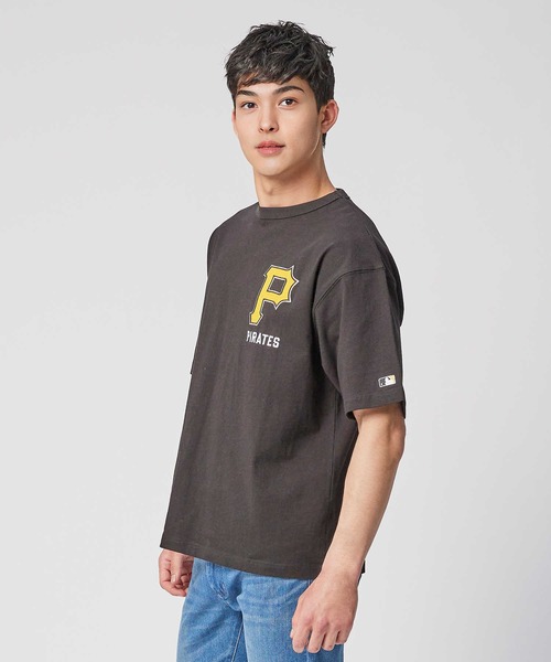 Right-on（ライトオン）の「【MLB】チームプリントＴシャツ（Tシャツ/カットソー・メンズ・ブラック/オフホワイト/グレー・M/L/XL/S）」の9枚目の写真