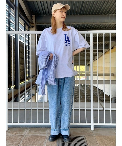 Right-on（ライトオン）の「【MLB】チームプリントＴシャツ（Tシャツ/カットソー・メンズ・ブラック/オフホワイト/グレー・M/L/XL/S）」の10枚目の写真