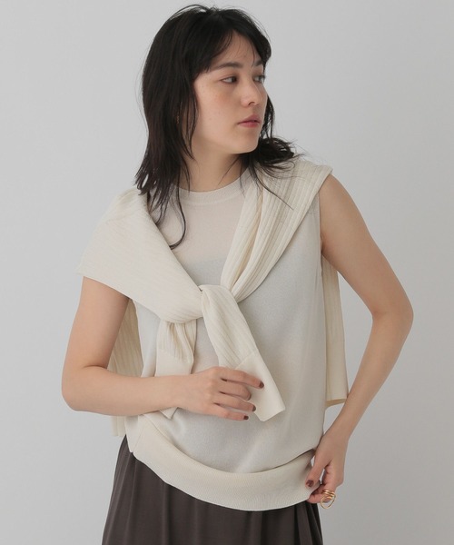 Chaos（カオス）の「Chaos(カオス)/ベルティカカーディガン（カーディガン/ボレロ・レディース・ブラック/クリーム/ブルー・FREE）」の12枚目の写真