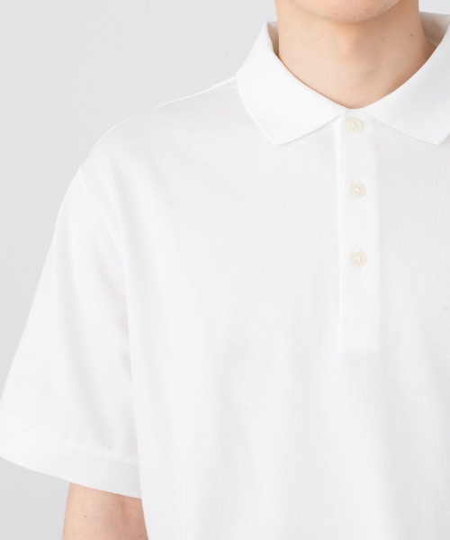 NAVY(ネイビー)の「ドライカノコポロシャツ(ポロシャツ・メンズ・ブルー/ライトカーキ/オレンジ/グレー/ネイビー/ホワイト/ブラック/ベージュ・M/L/XL)」の12枚目の写真