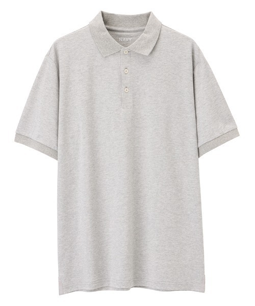 NAVY(ネイビー)の「ドライカノコポロシャツ(ポロシャツ・メンズ・ブルー/ライトカーキ/オレンジ/グレー/ネイビー/ホワイト/ブラック/ベージュ・M/L/XL)」の21枚目の写真