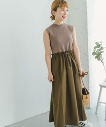 ITEMS URBANRESEARCH | リブニットシャーリングワンピース(ワンピース)