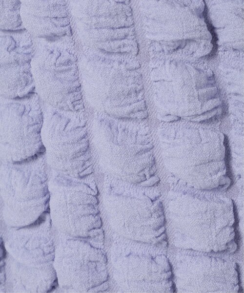 VENCEEXCHANGE（ヴァンスエクスチェンジ）の「ポコポコボリューム半袖カーディガン/ポップコーンカーディガン（Tシャツ/カットソー・レディース・イエロー/オフホワイト/ブラック/パープル・M）」の19枚目の写真