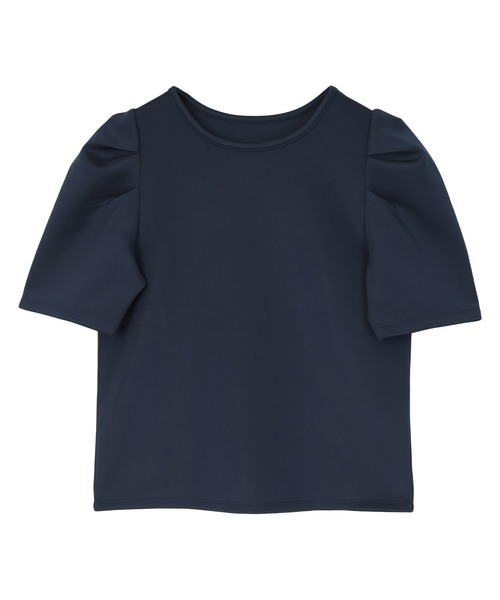 UR'S(ユアーズ)の「ボンディングタックスリーブトップス(Tシャツ/カットソー・レディース・ブラック/ネイビー/ホワイト/チャコール・M/L/S)」の16枚目の写真