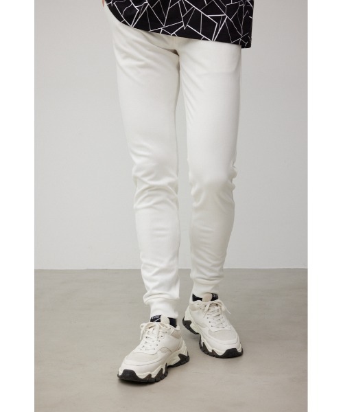 AZUL by moussy(アズールバイマウジー)の「EASY ACTION SLIM JOGGER 2ND/イージーアクションスリムジョガーセカンド(スウェットパンツ・メンズ・杢グレー/ブラック/ホワイト/チャコールグレー・MEDIUM/X-LARGE/LARGE/SMALL/X-SMALL)」の2枚目の写真