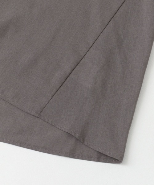 URBAN RESEARCH DOORS（アーバンリサーチドアーズ）の「『セットアップ対応』『UR TECH 高機能リネン』フレンチスリーブブラウス（シャツ/ブラウス・レディース・ネイビー/グリーン/グレー・MEDIUM）」の9枚目の写真