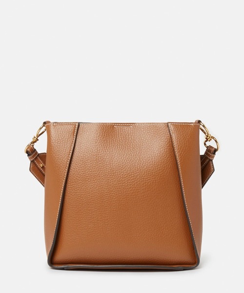 STELLA McCARTNEY（ステラマッカートニー）の「Stella Logo Grainy Studded Shoulder Bag / ステラ ロゴ グレイン スタッズ ショルダーバッグ（ショルダーバッグ・レディース・ブラウン系その他・ONE SIZE）」の3枚目の写真