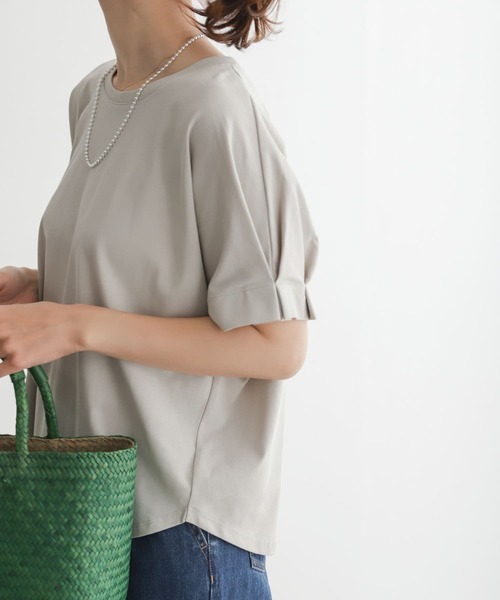 新品タグ付き ソフトローンシアーワイドプルオーバー アーバン