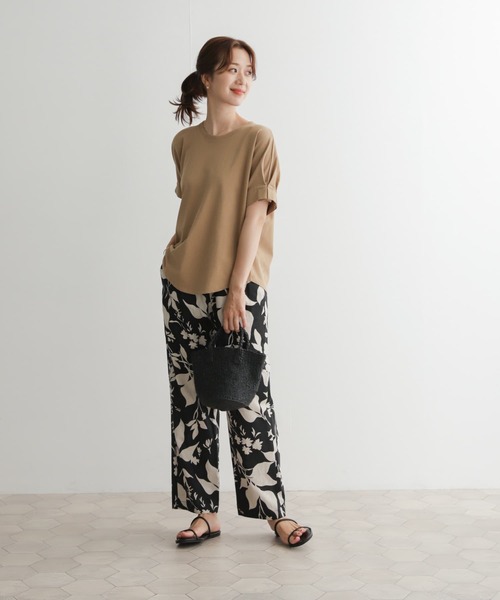 URBAN RESEARCH DOORS(アーバンリサーチドアーズ)の「タックスリーブワイドプルオーバー(Tシャツ/カットソー・レディース・グレー系その他/ベージュ/ネイビー・MEDIUM)」の9枚目の写真
