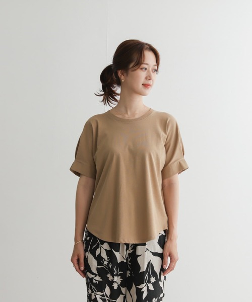 【アーバンリサーチ】ハーフスリーブワイドカットソー セール】ハーフスリーブワイドカットソー（Tシャツ/カットソー