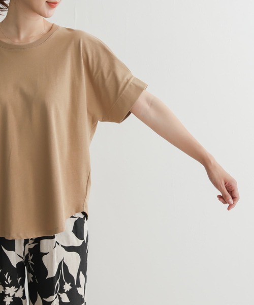 URBAN RESEARCH DOORS(アーバンリサーチドアーズ)の「タックスリーブワイドプルオーバー(Tシャツ/カットソー・レディース・グレー系その他/ベージュ/ネイビー・MEDIUM)」の13枚目の写真