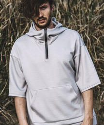 【NO ID.】Half Zip Big Parka / ハーフ ジップ ビッグ パーカ
