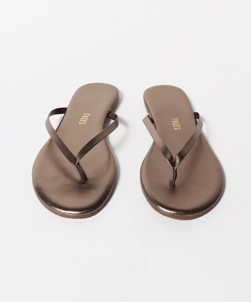 TKEES（ティキーズ）の「TKEES/ティキーズ レザー ビーチ サンダル（サンダル・レディース・シルバー系1/シルバー系2/ライトブラウン/ブラウン/ベージュ/ブラック・5/6/7/8）」の9枚目の写真