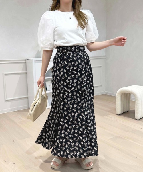 apres jour(アプレジュール)の「刺繍オーガンジーパフスリーブTシャツ【ZOZOTOWN限定アイテム】(Tシャツ/カットソー・レディース・ブラック/ピンクベージュ/オフホワイト・フリー/X-LARGE)」の8枚目の写真