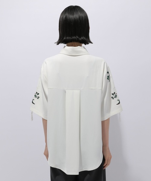 HARE（ハレ）の「ソデシシュウテープシャツ(HARE)（シャツ