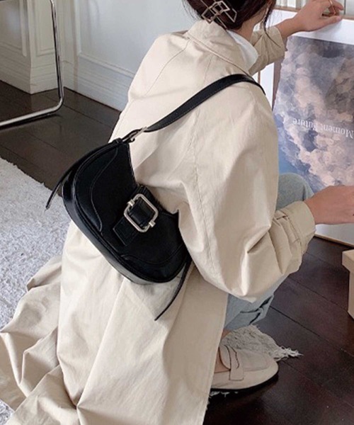 SPIGA（スピーガ）の「ﾊﾞｯｸﾙﾚｻﾞｰｼｮﾙﾀﾞｰﾊﾞｯｸﾞ（ショルダーバッグ・レディース・ブラック/シルバー/ホワイト・FREE）」の8枚目の写真