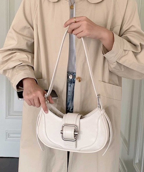 SPIGA（スピーガ）の「ﾊﾞｯｸﾙﾚｻﾞｰｼｮﾙﾀﾞｰﾊﾞｯｸﾞ（ショルダーバッグ・レディース・ブラック/シルバー/ホワイト・FREE）」の10枚目の写真