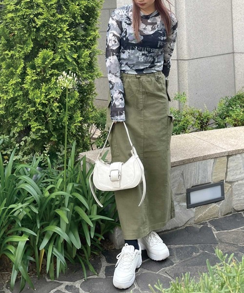 SPIGA（スピーガ）の「ﾊﾞｯｸﾙﾚｻﾞｰｼｮﾙﾀﾞｰﾊﾞｯｸﾞ（ショルダーバッグ・レディース・ブラック/シルバー/ホワイト・FREE）」の21枚目の写真