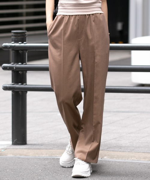 FOREVER 21（フォーエバー トゥエンティーワン）の「イージースラックスパンツ（スラックス・レディース・ブラック/ブラウン/グレー/グリーン・SMALL/MEDIUM/LARGE）」の4枚目の写真