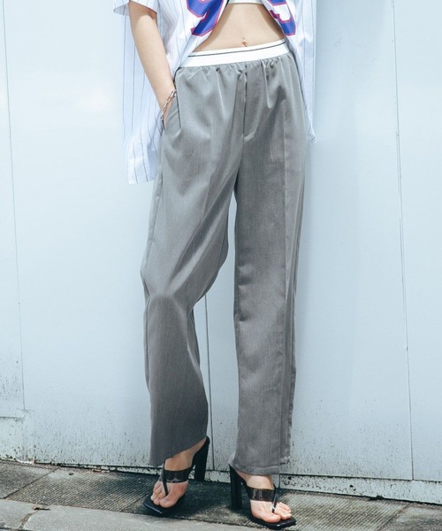 FOREVER 21（フォーエバー トゥエンティーワン）の「イージースラックスパンツ（スラックス・レディース・ブラック/ブラウン/グレー/グリーン・SMALL/MEDIUM/LARGE）」の3枚目の写真