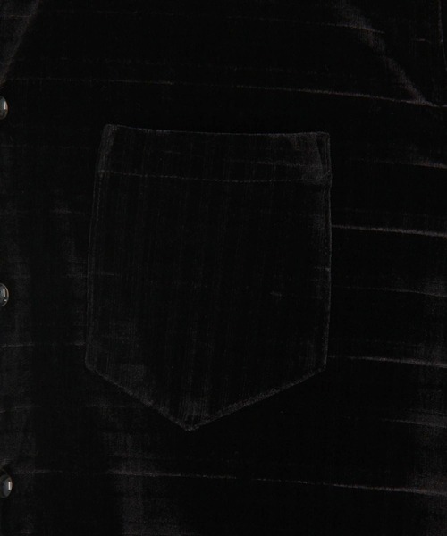 HIDEAWAYS NICOLE（ハイダウェイニコル）の「ハイストレッチ別珍シャツ（シャツ/ブラウス・メンズ・ブラック/ネイビー/ボルドー・LARGE/MEDIUM/X-LARGE）」の6枚目の写真