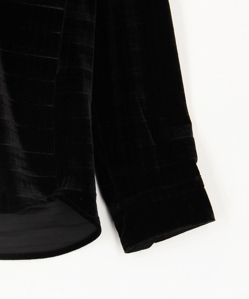 HIDEAWAYS NICOLE（ハイダウェイニコル）の「ハイストレッチ別珍シャツ（シャツ/ブラウス・メンズ・ブラック/ネイビー/ボルドー・LARGE/MEDIUM/X-LARGE）」の7枚目の写真