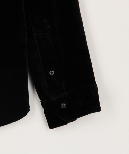 HIDEAWAYS NICOLE（ハイダウェイニコル）の「ハイストレッチ別珍シャツ（シャツ/ブラウス・メンズ・ブラック/ネイビー/ボルドー・LARGE/MEDIUM/X-LARGE）」の8枚目の写真