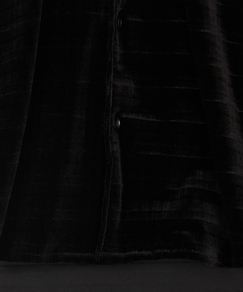 HIDEAWAYS NICOLE（ハイダウェイニコル）の「ハイストレッチ別珍シャツ（シャツ/ブラウス・メンズ・ブラック/ネイビー/ボルドー・LARGE/MEDIUM/X-LARGE）」の10枚目の写真