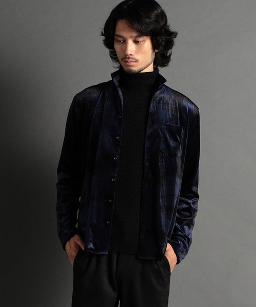 HIDEAWAYS NICOLE（ハイダウェイニコル）の「ハイストレッチ別珍シャツ（シャツ/ブラウス・メンズ・ブラック/ネイビー/ボルドー・LARGE/MEDIUM/X-LARGE）」の21枚目の写真