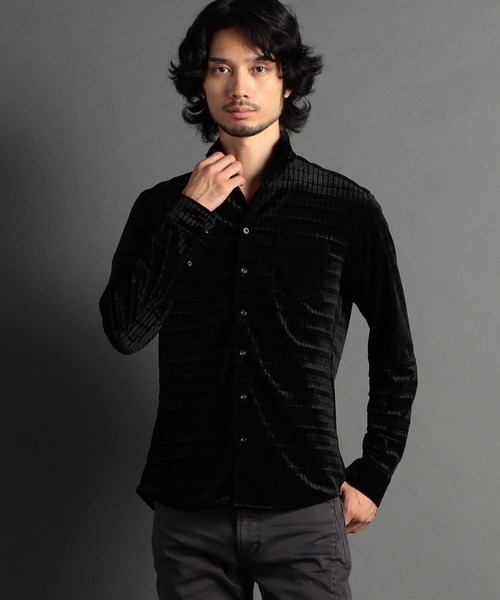 HIDEAWAYS NICOLE（ハイダウェイニコル）の「ハイストレッチ別珍シャツ（シャツ/ブラウス・メンズ・ブラック/ネイビー/ボルドー・LARGE/MEDIUM/X-LARGE）」の22枚目の写真