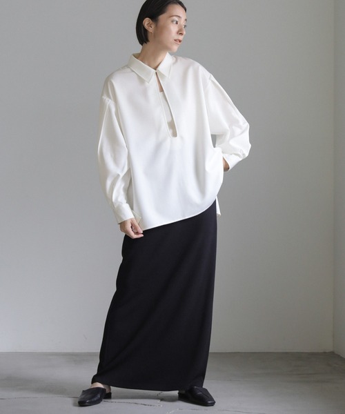 フロントオープンネックシャツ（シャツ/ブラウス）｜select MOCA