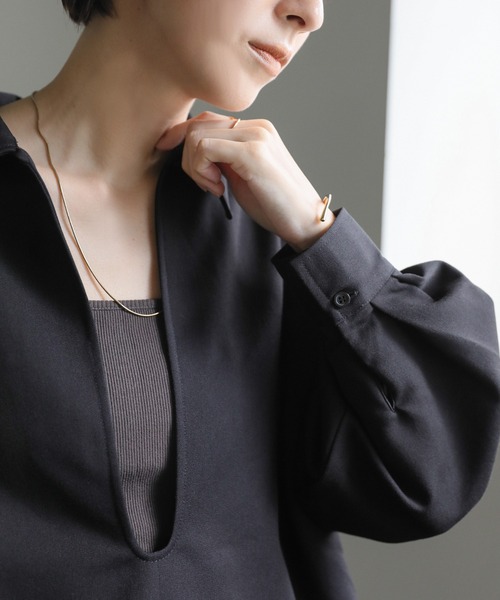 フロントオープンネックシャツ（シャツ/ブラウス）｜select MOCA