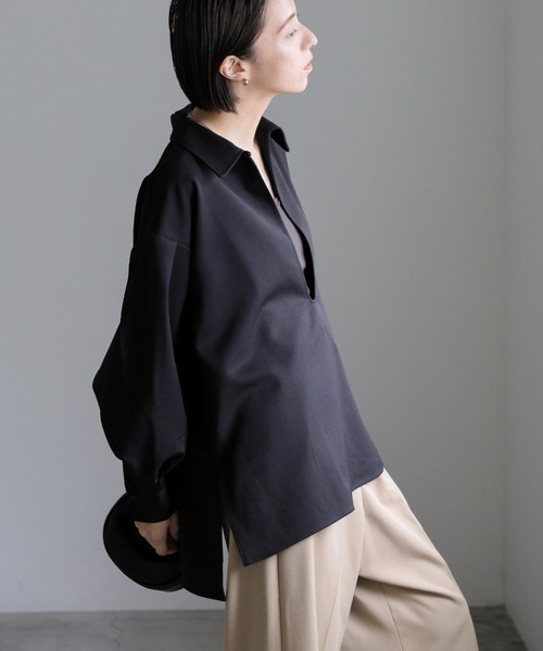 フロントオープンネックシャツ（シャツ/ブラウス）｜select MOCA