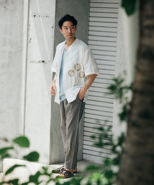 JOURNAL STANDARD relume(ジャーナルスタンダード レリューム)の「"イージーケア"TECH ヘザー オーバルイージーパンツ(スラックス・メンズ・クリアブルー/アイボリー/ブラック/ライトグレー・SMALL/MEDIUM/LARGE)」の11枚目の写真