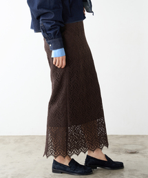 IENA（イエナ）の「Brocheコットンレーススカート（スカート）」 - WEAR 