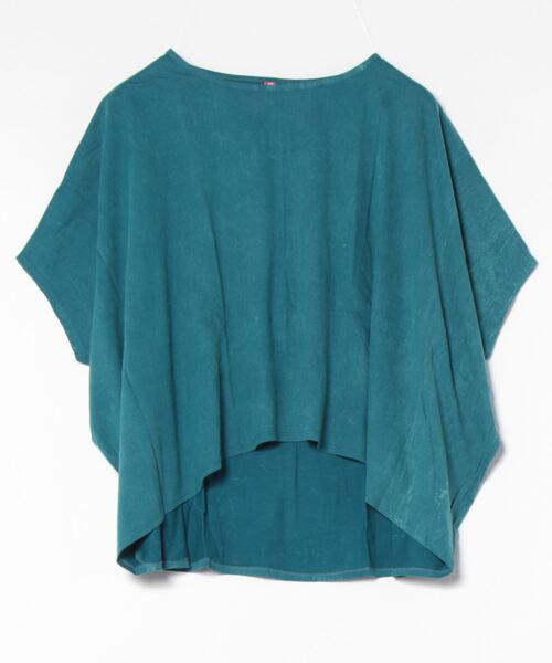 チャイハネ（チャイハネ）の「【チャイハネ】パチドアシッドウォッシュ変形トップス（Tシャツ/カットソー・レディース・ブラック/ブルー/マスタード・FREE）」の2枚目の写真