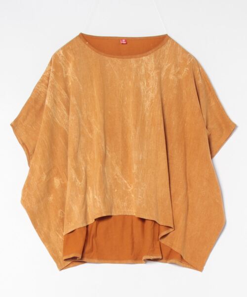 チャイハネ（チャイハネ）の「【チャイハネ】パチドアシッドウォッシュ変形トップス（Tシャツ/カットソー・レディース・ブラック/ブルー/マスタード・FREE）」の5枚目の写真