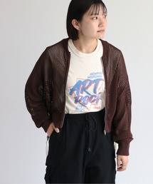 cepo | メッシュジップカーディガン(カーディガン/ボレロ)