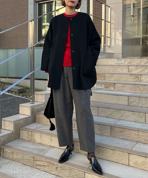 Liyoca（リヨカ）の「【Liyoca】ダブルビーバーベルト付きコート