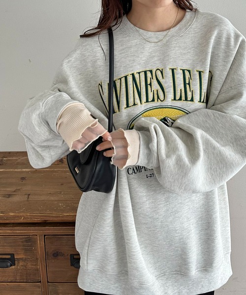 DISCOAT（ディスコート）の「ラメリブシアーアームウォーマー（手袋・レディース・アイボリー/ブラック/バーガンディー・FREE）」の10枚目の写真